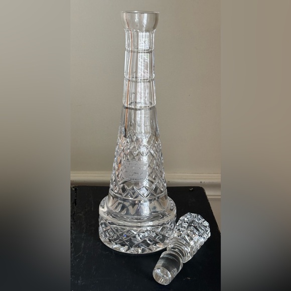 Waterford cut glass crystal decanter by Smirnoff & Sons